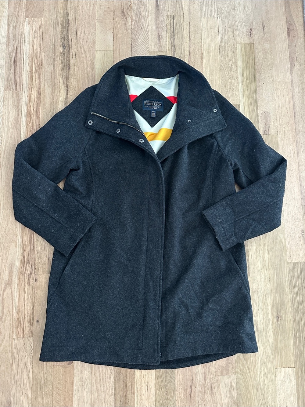 Pendleton Cascade Wool Blend Campbell Coat Size M